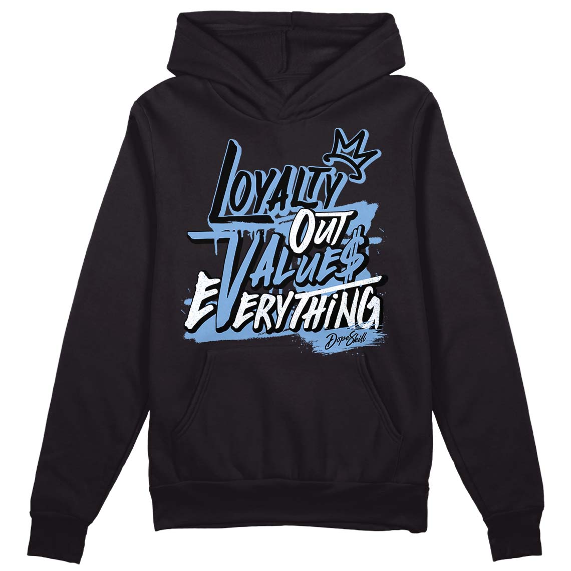 University Blue 5s superstreetwear Hoodie Sweatshirt LOVE Graphic