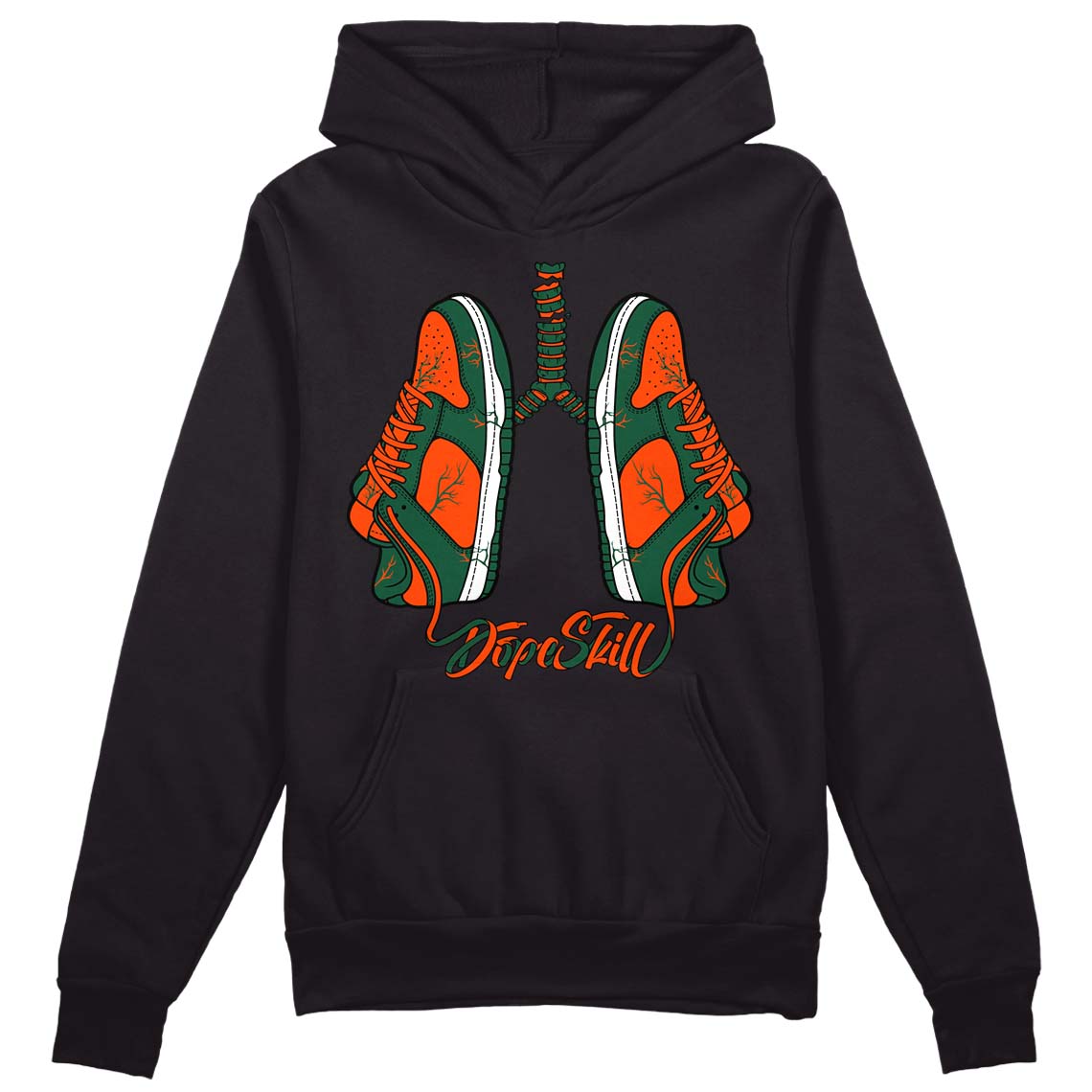 Dunk Low Team Dark Green Orange superstreetwear Hoodie Sweatshirt Breathe Graphic