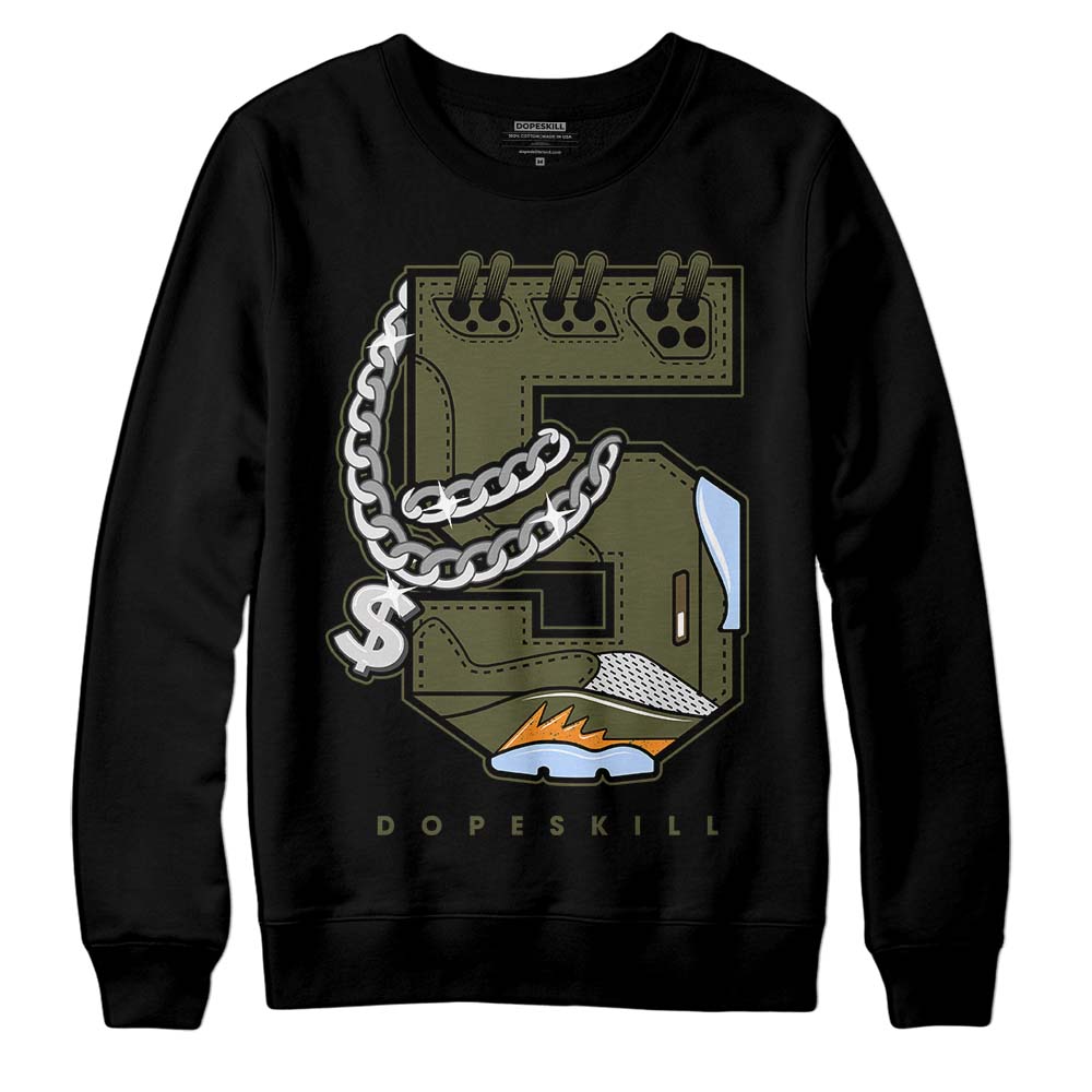 Olive 5s superstreetwear Sweatshirt No.5 Graphic