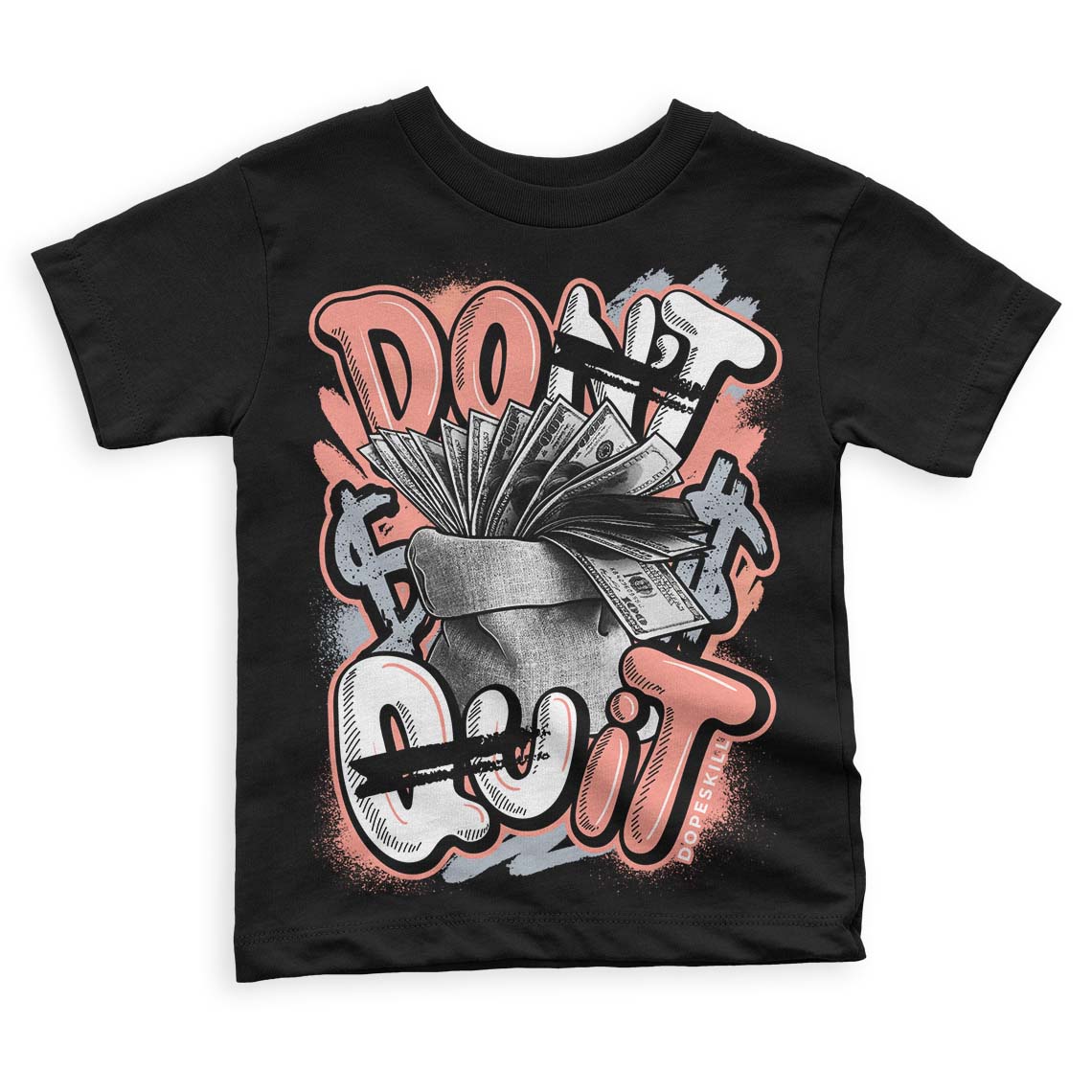 Crimson Bliss 5s superstreetwear Toddler Kids T-shirt Don't Quit Graphic