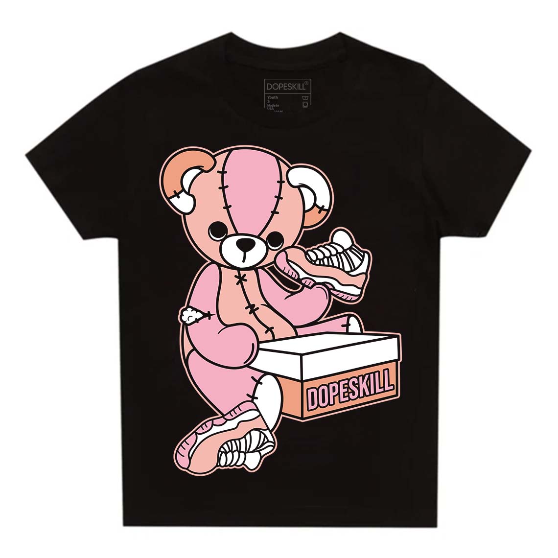Legend Pink 11s superstreetwear Toddler Kids T-shirt Sneakerhead BEAR Graphic