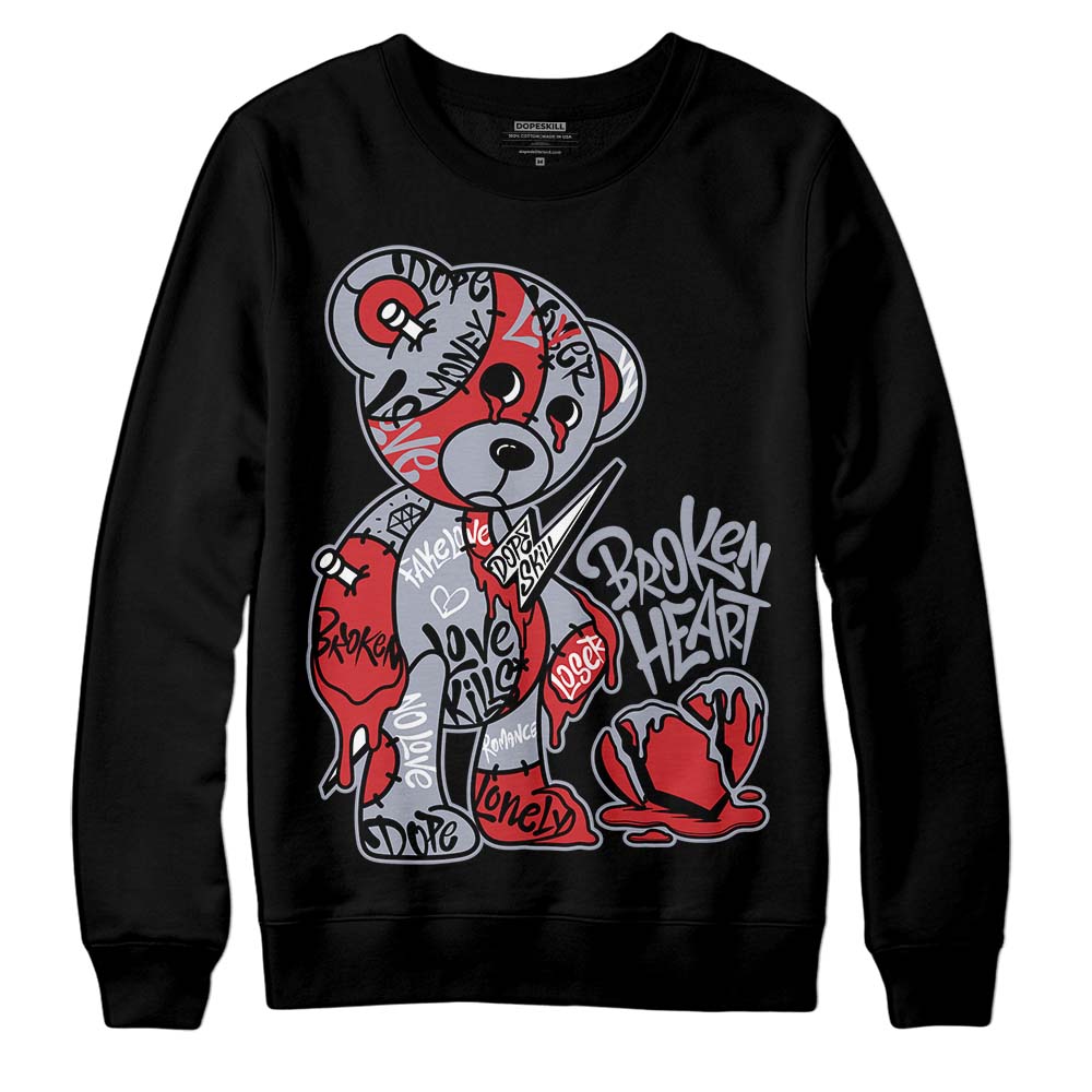 Bred Reimagined 4s superstreetwear Sweatshirt Broken Heart Graphic