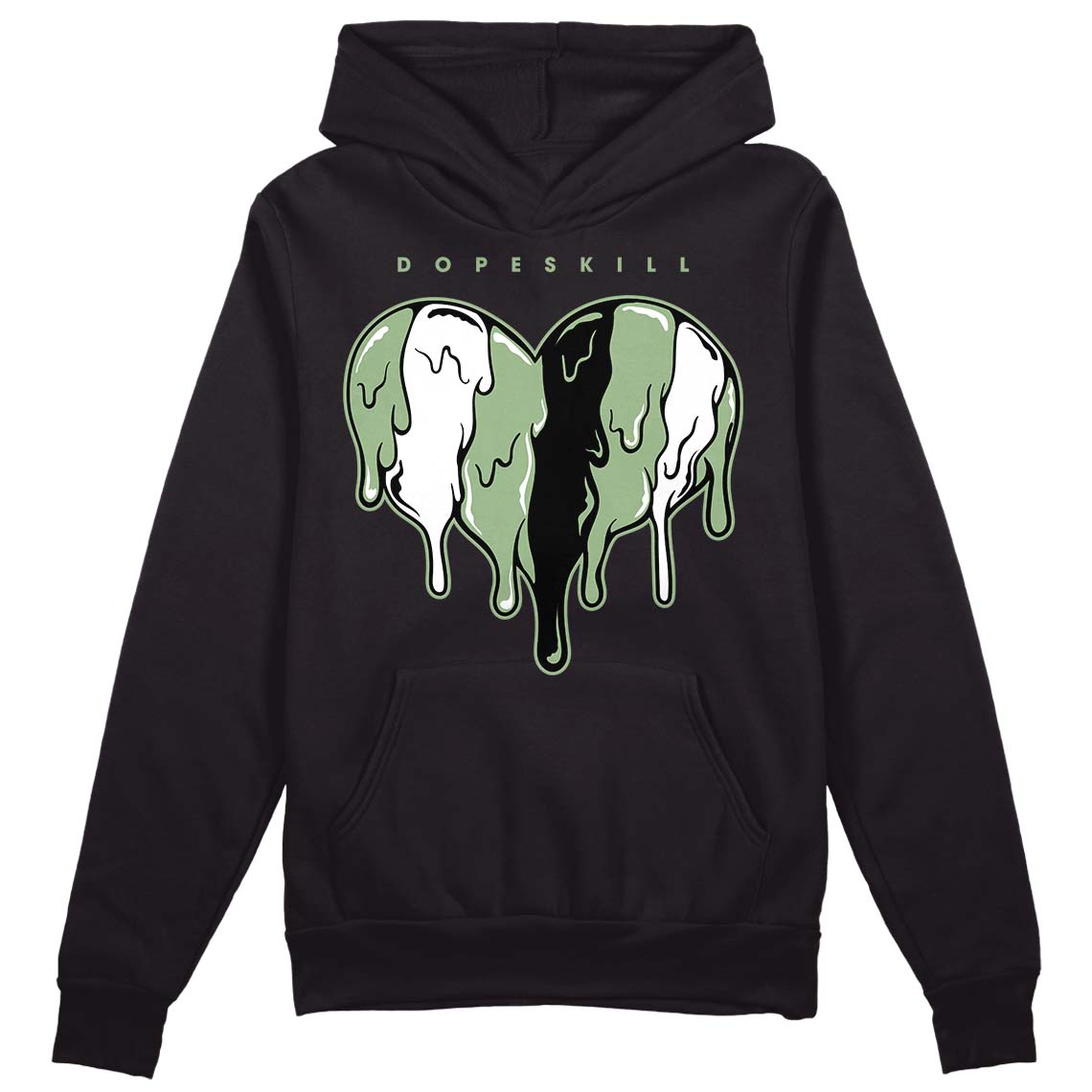 Seafoam 4s superstreetwear Hoodie Sweatshirt Slime Drip Heart Graphic