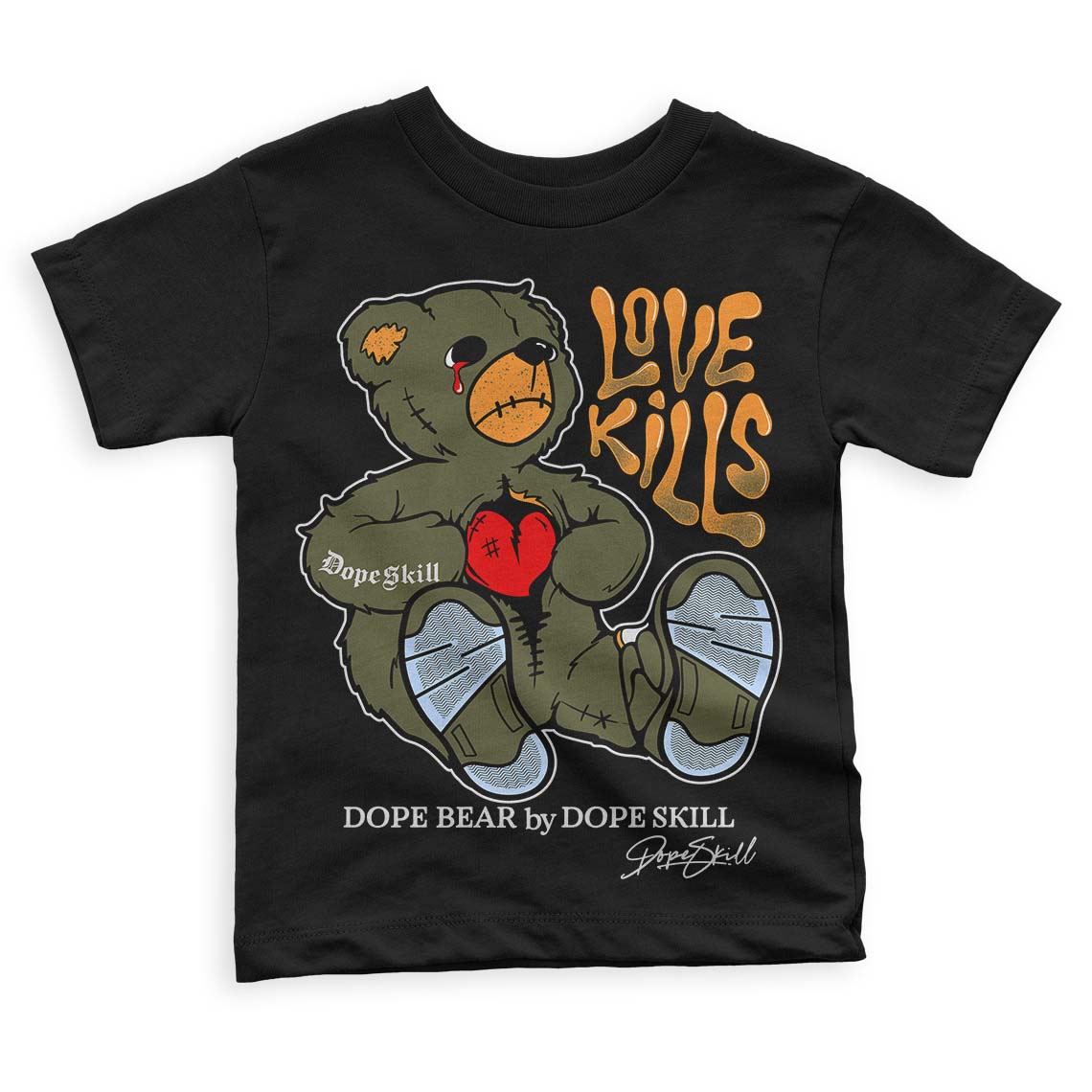 Olive 5s superstreetwear Toddler Kids T-shirt Love Kills Graphic