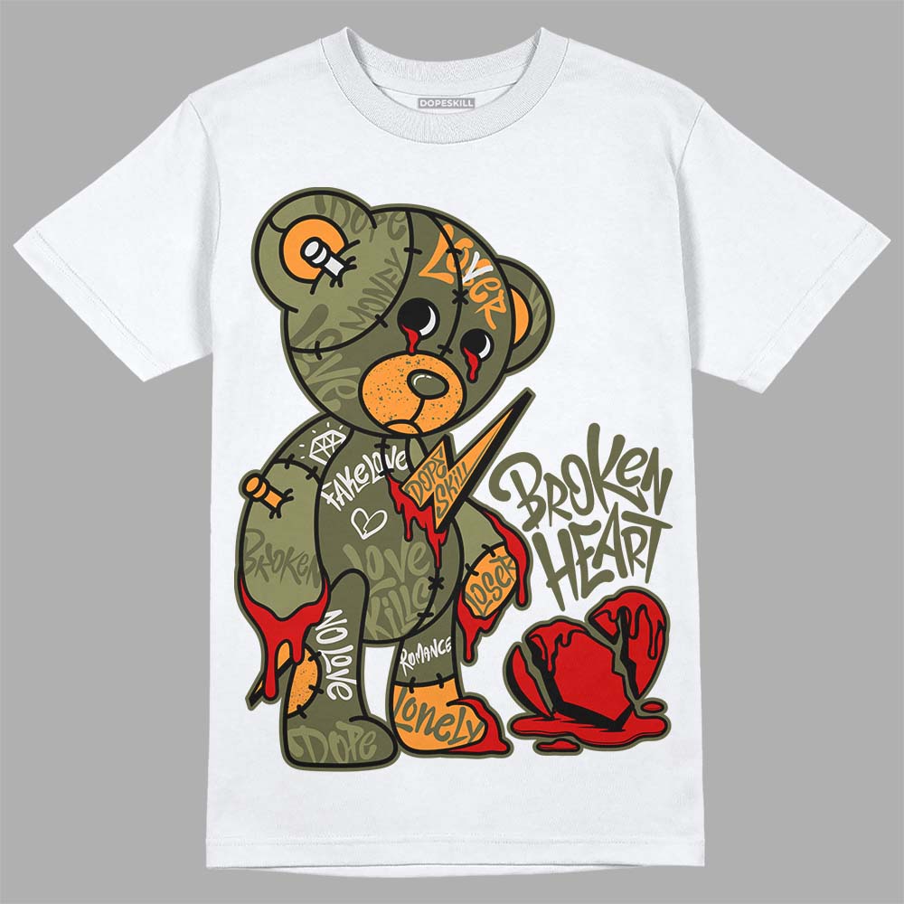 Olive 5s superstreetwear T-Shirt Broken Heart Graphic