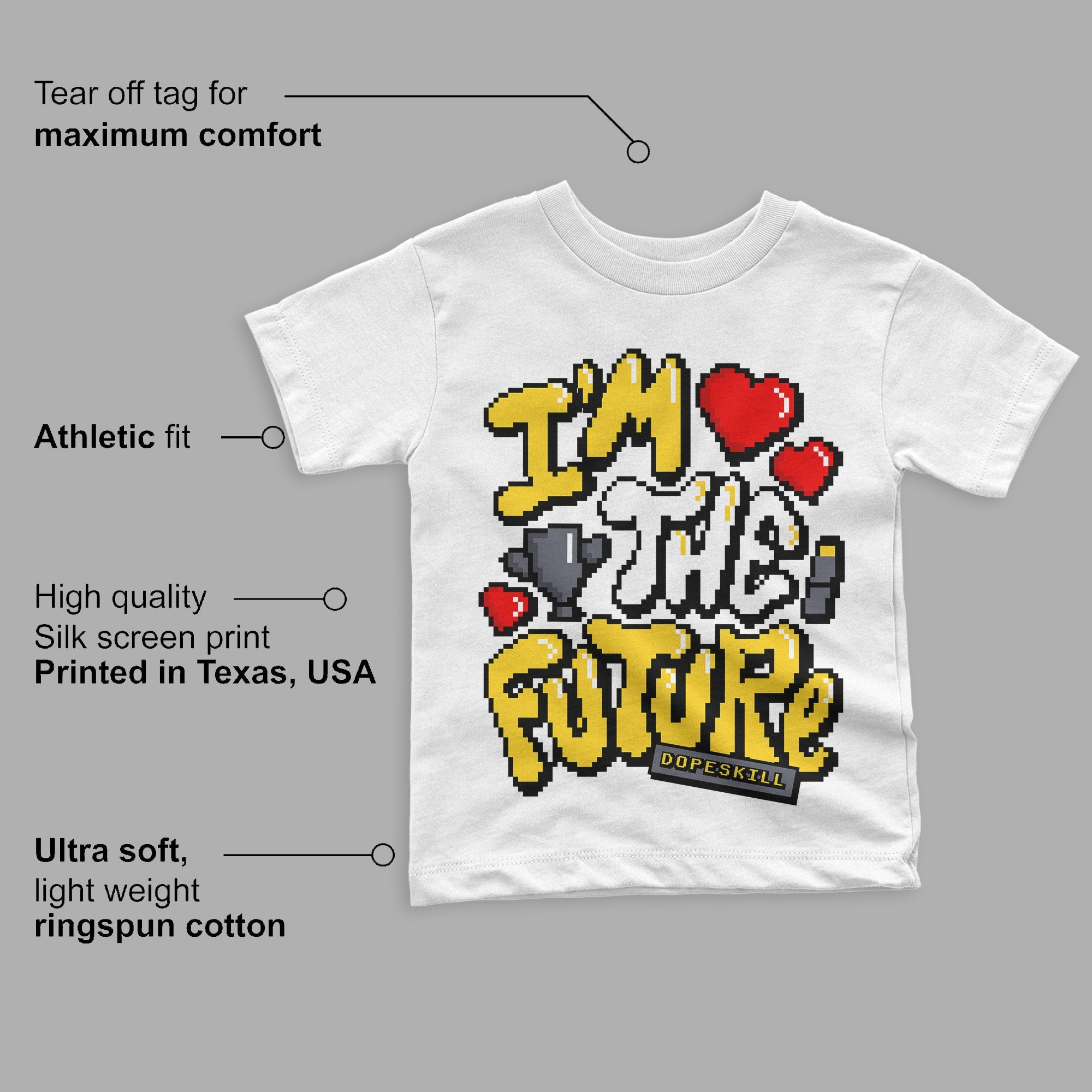 Lightning 4s superstreetwear Toddler Kids T-shirt I'm The Future Graphic
