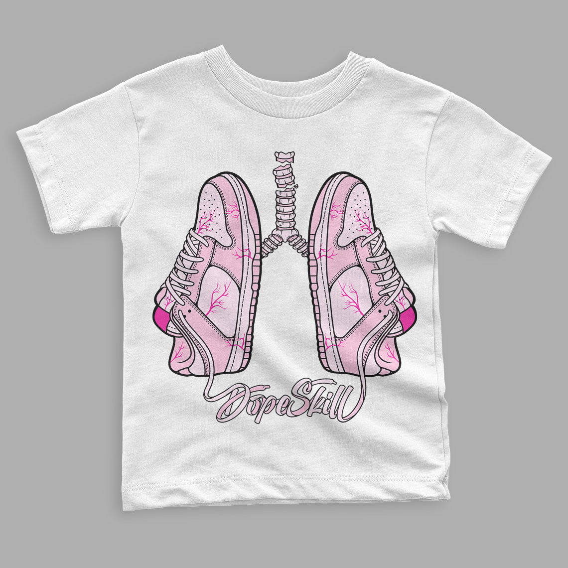 Triple Pink Dunk Low superstreetwear Toddler Kids T-shirt Breathe Graphic
