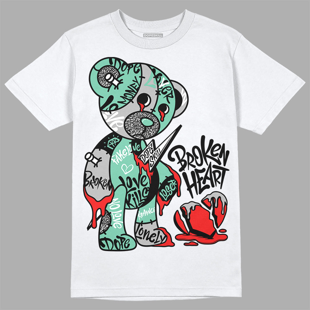Green Glow 3s superstreetwear T-Shirt Broken Heart Graphic