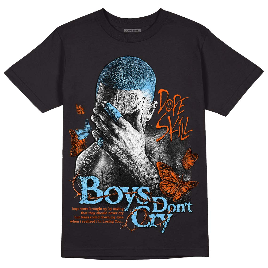 Dunk Low Futura University Blue superstreetwear T-Shirt Boys Don't Cry Graphic