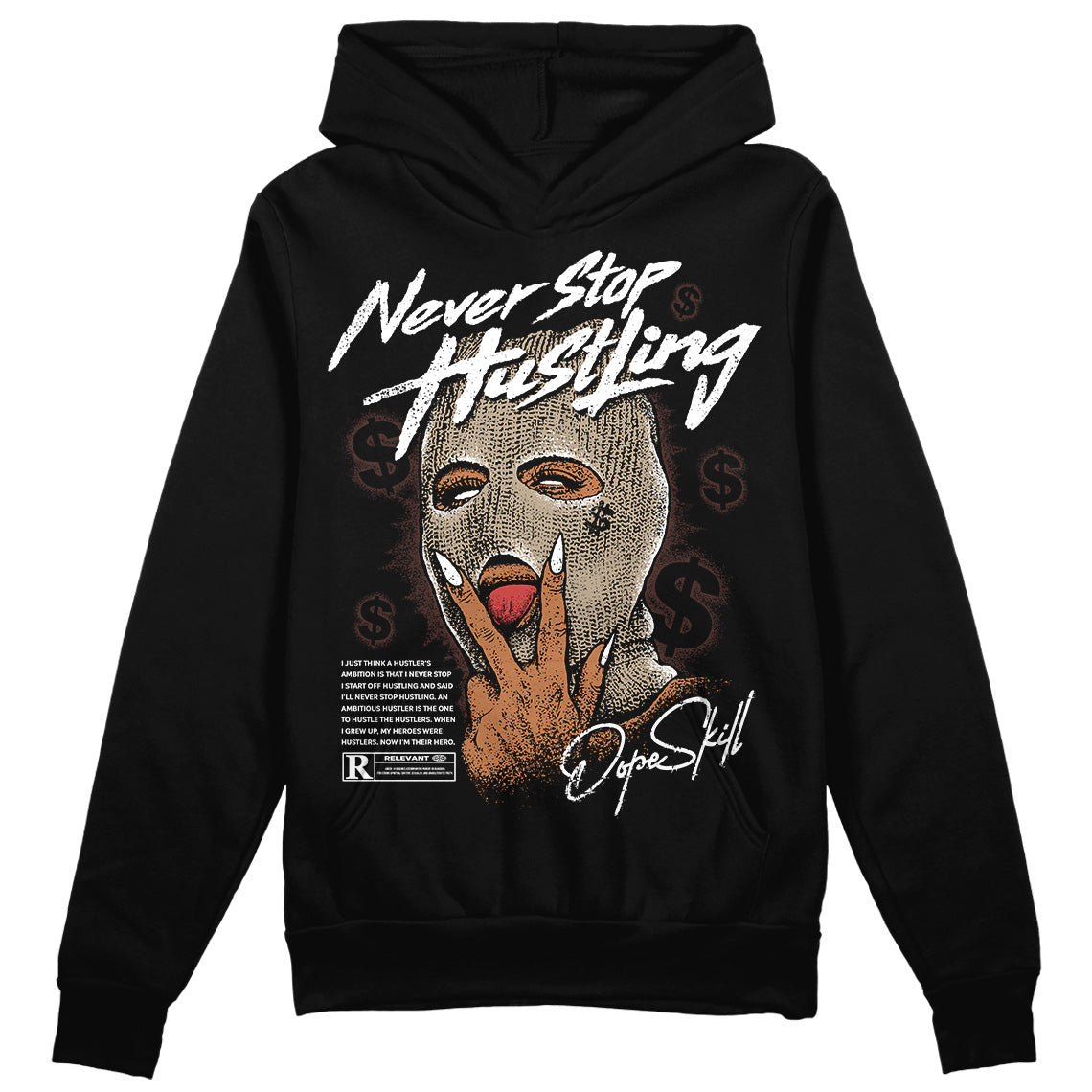 Latte 1s superstreetwear Hoodie Sweatshirt Never Stop Hustling Graphic