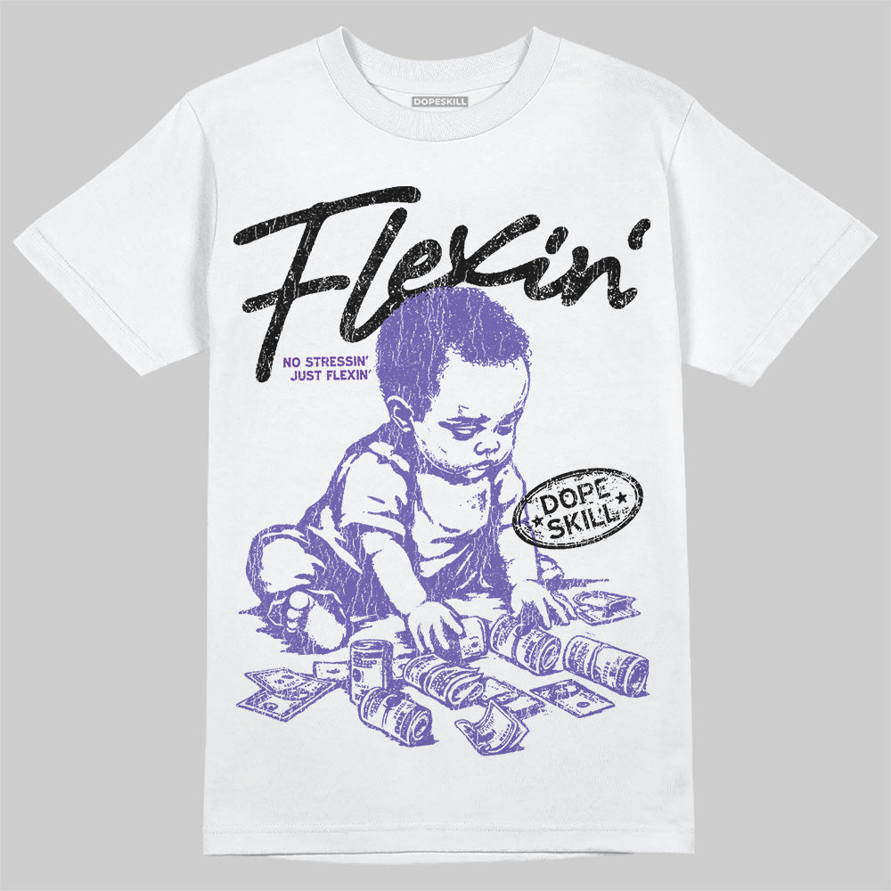 Grape 5s superstreetwear T-Shirt Flexin' Graphic