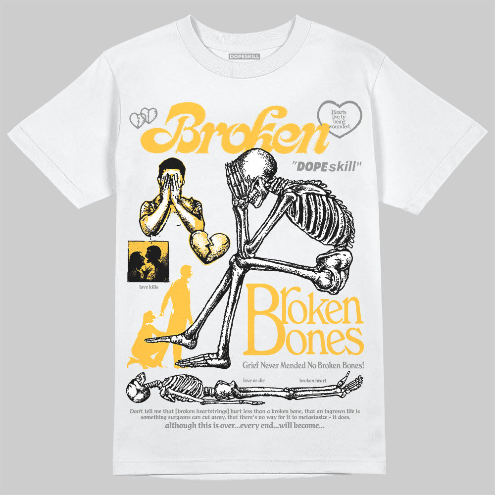 9060 Varsity Gold superstreetwear T-Shirt Broken Bones Graphic