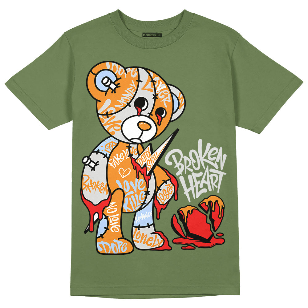 Olive 5s superstreetwear Olive T-shirt Broken Heart Graphic
