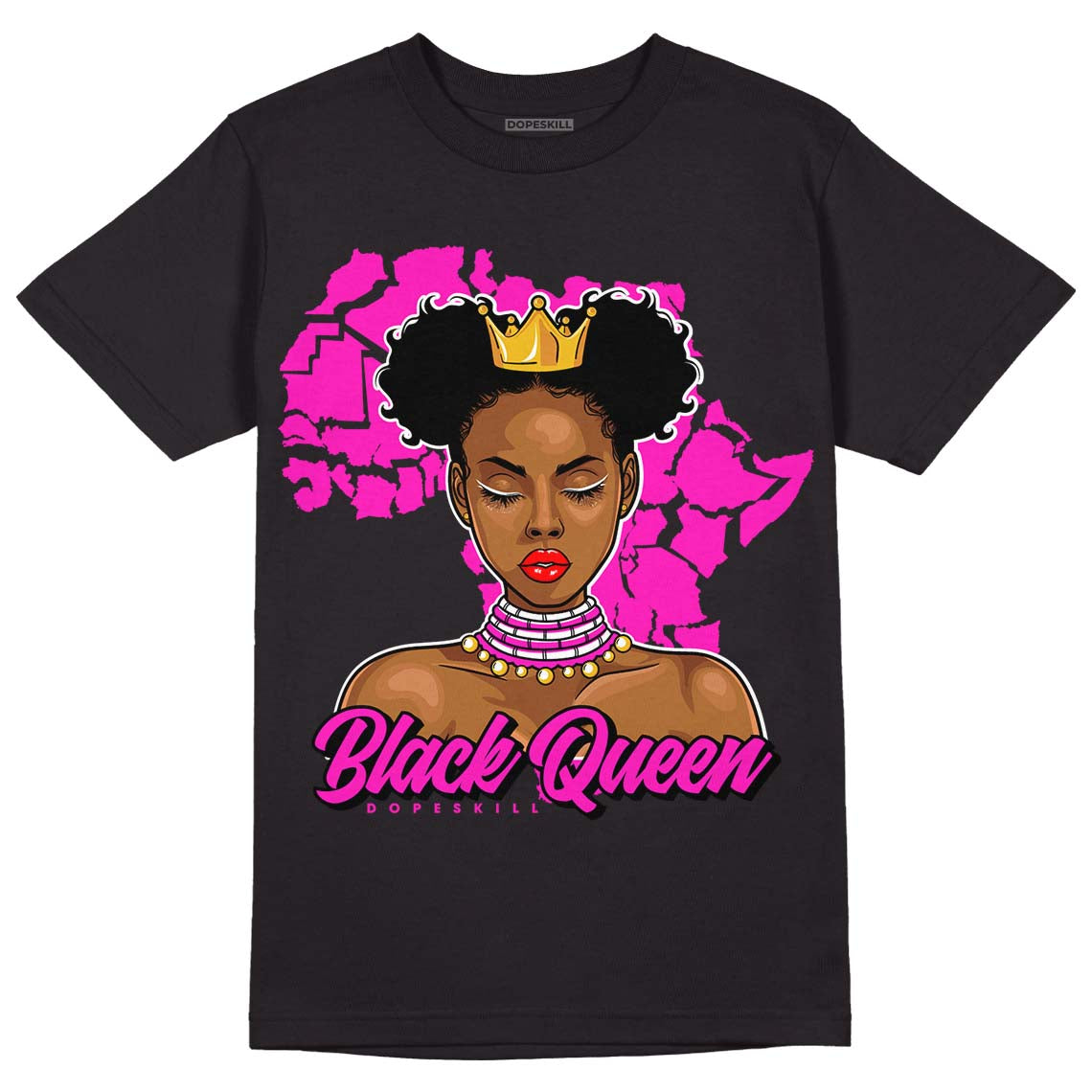 Dunk Low Active Fuchsia superstreetwear T-Shirt Black Queen Graphic