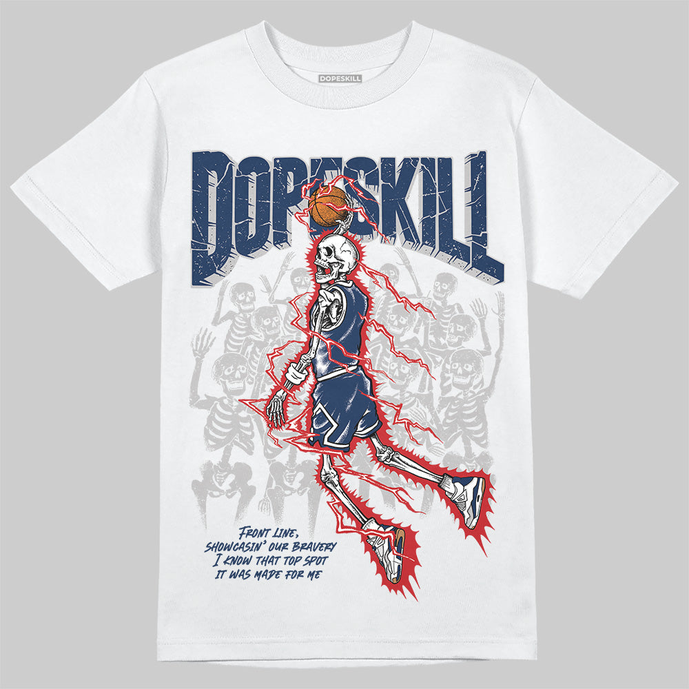 Summit White Navy 4s superstreetwear T-Shirt Thunder Dunk Graphic