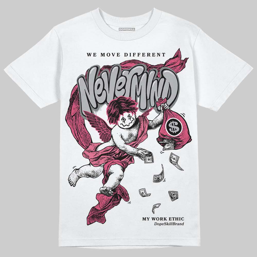 White Fluo Pink superstreetwear T-Shirt Nevermind Graphic