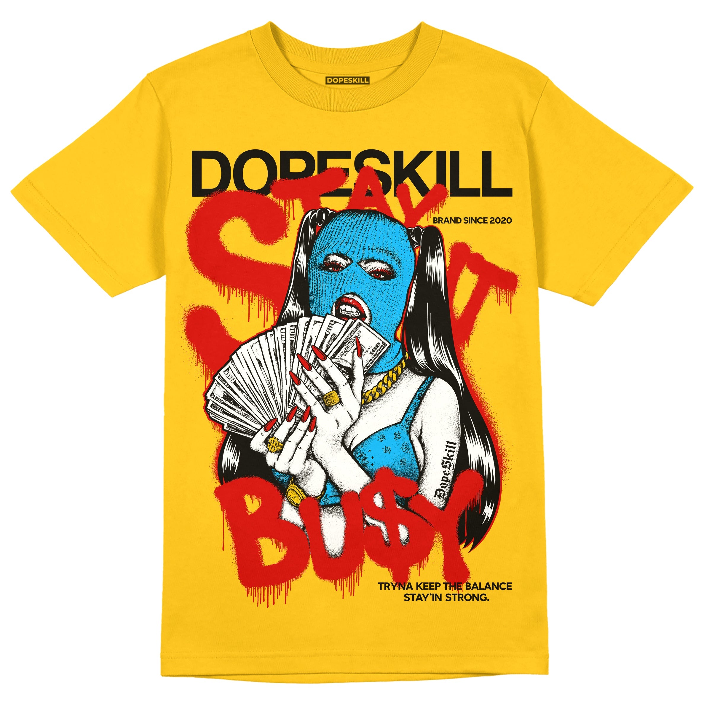 Yellow Collection superstreetwear Gold T-shirt Stay It Busy Graphic