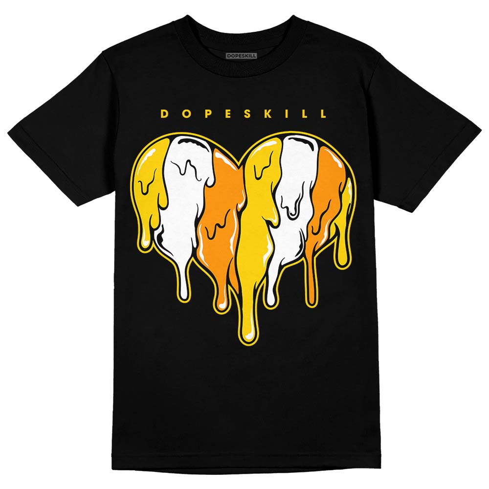 Yellow Ochre 6s superstreetwear T-Shirt Slime Drip Heart Graphic
