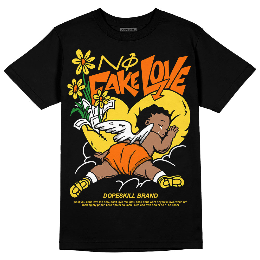 Black Tour Yellow AJ 4 Thunder superstreetwear Unisex T-Shirt No Fake Love Graphic
