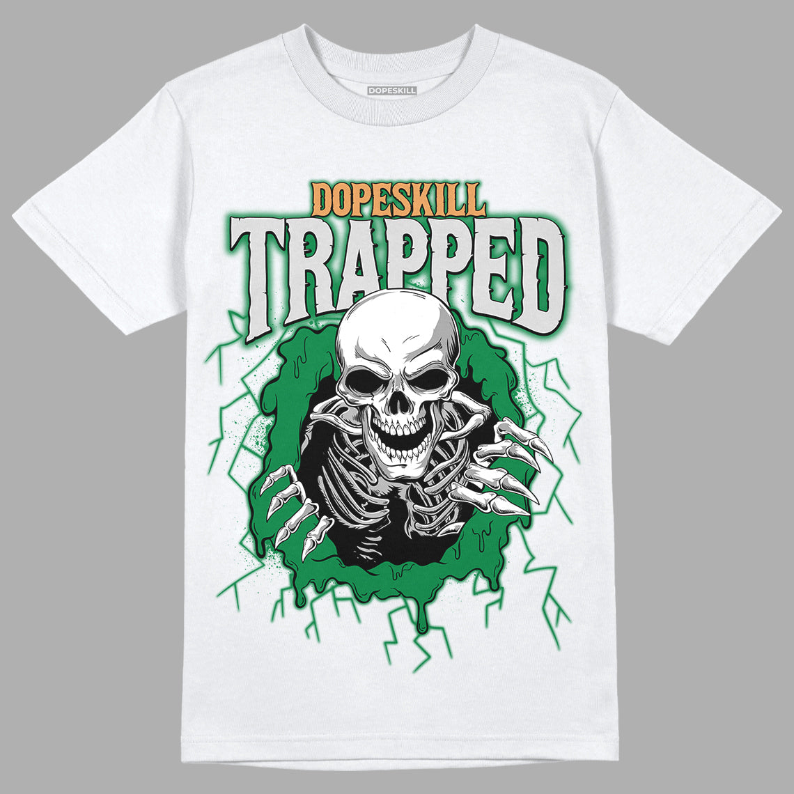 Pine Green 4s superstreetwear T-Shirt Trapped Halloween Graphic