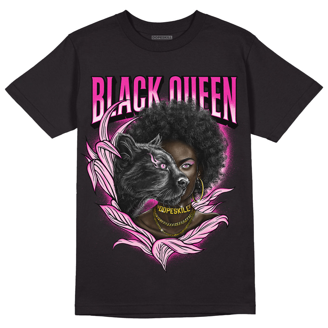 Triple Pink Dunk Low superstreetwear T-Shirt New Black Queen Graphic