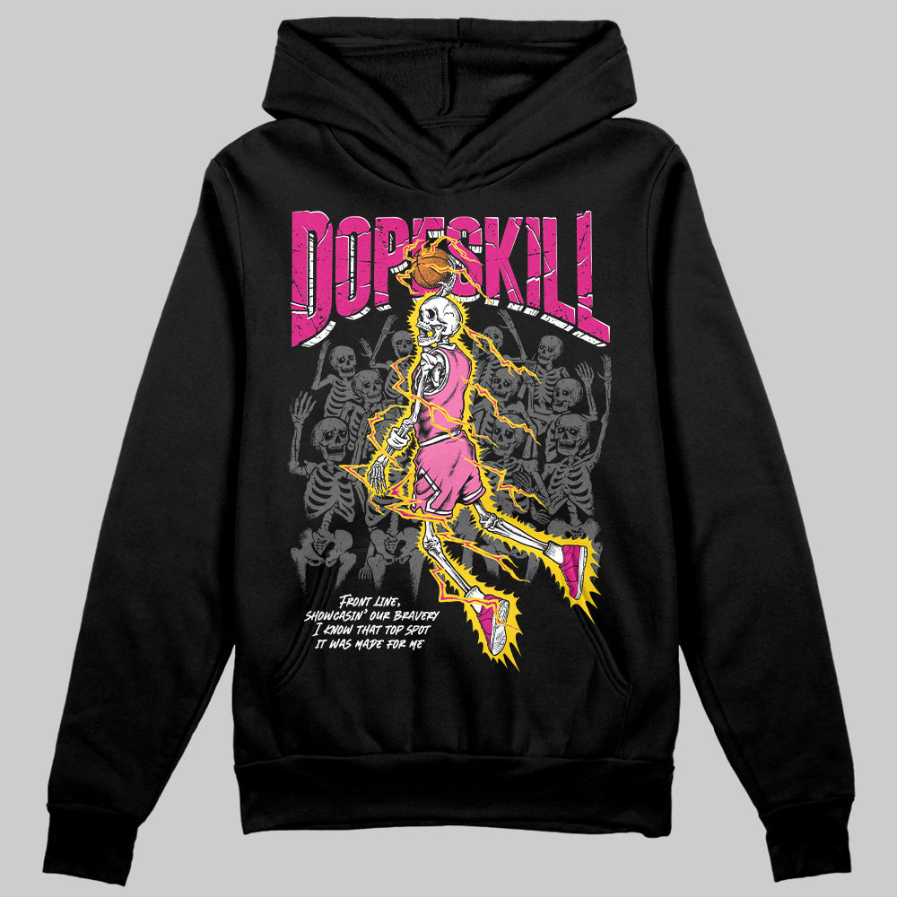 Rick RO Pink Leather Sneakers superstreetwear Hoodie Sweatshirt Thunder Dunk Graphic