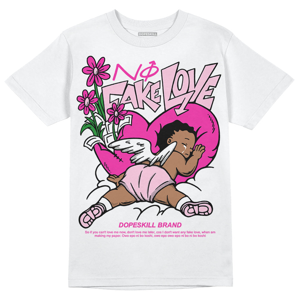 Triple Pink Dunk superstreetwear T-Shirt No Fake Love Graphic