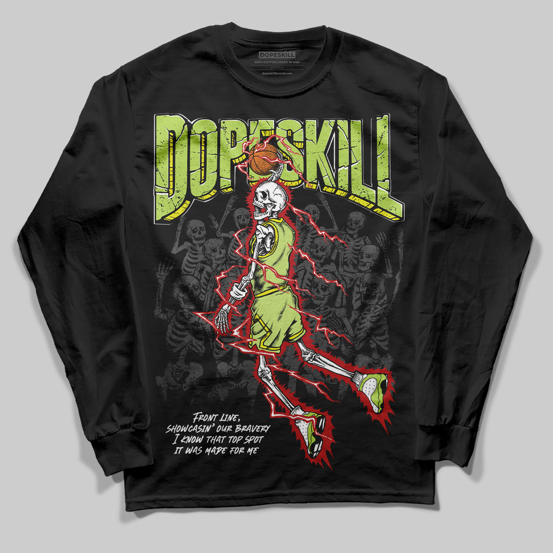 Bright Cactus 13s superstreetwear Long Sleeve T-Shirt Thunder Dunk Graphic