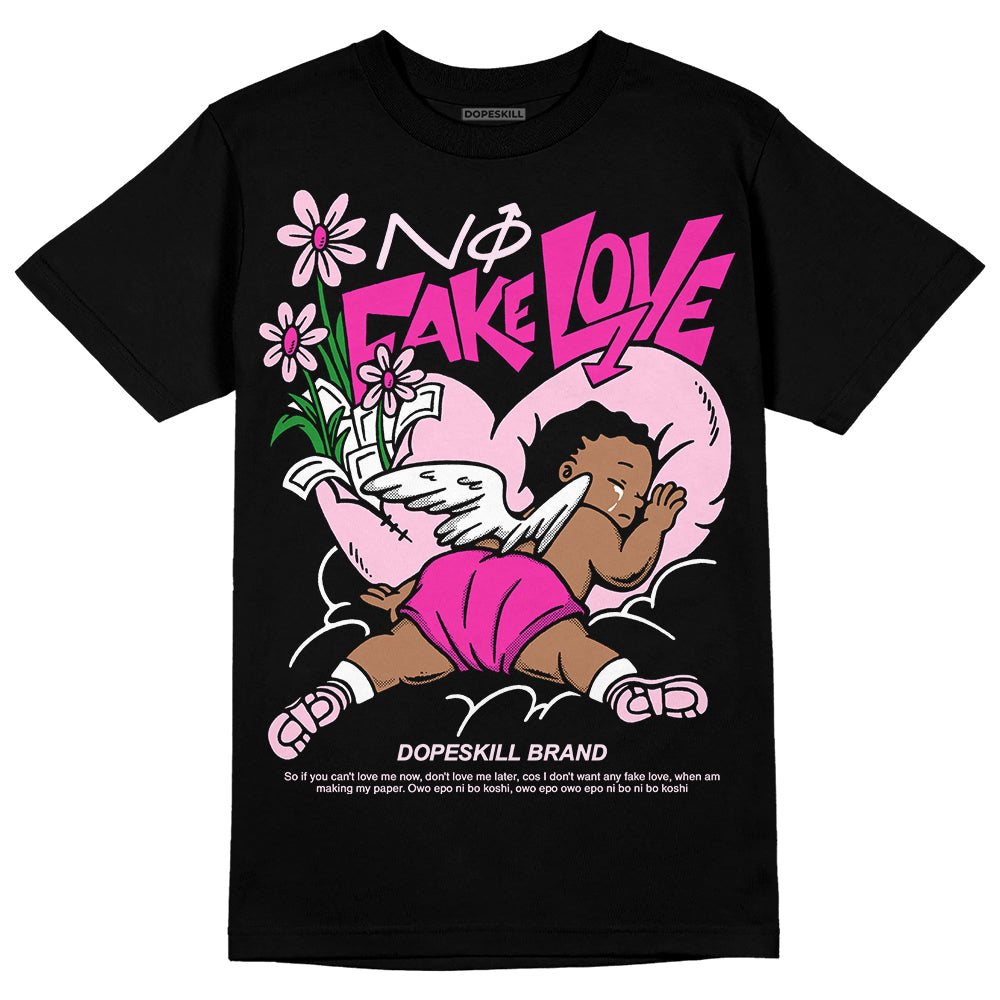 Triple Pink Dunk superstreetwear T-Shirt No Fake Love Graphic