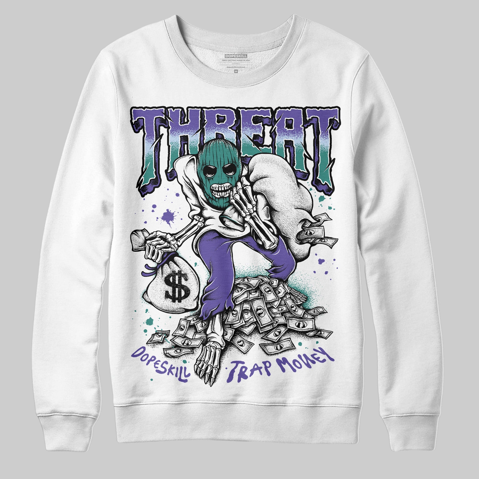 Grape 5s superstreetwear Sweatshirt Threat Graphic