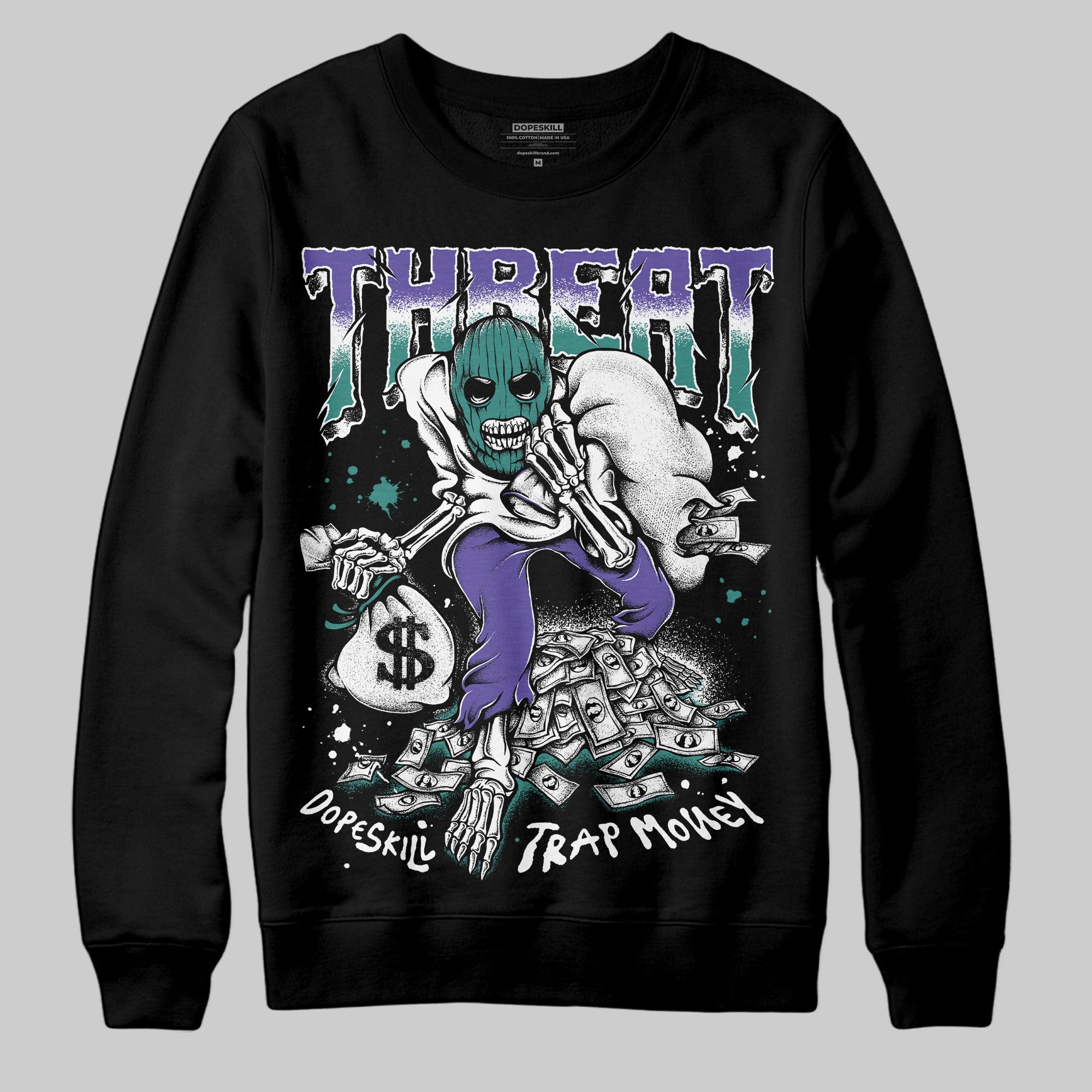 Grape 5s superstreetwear Sweatshirt Threat Graphic