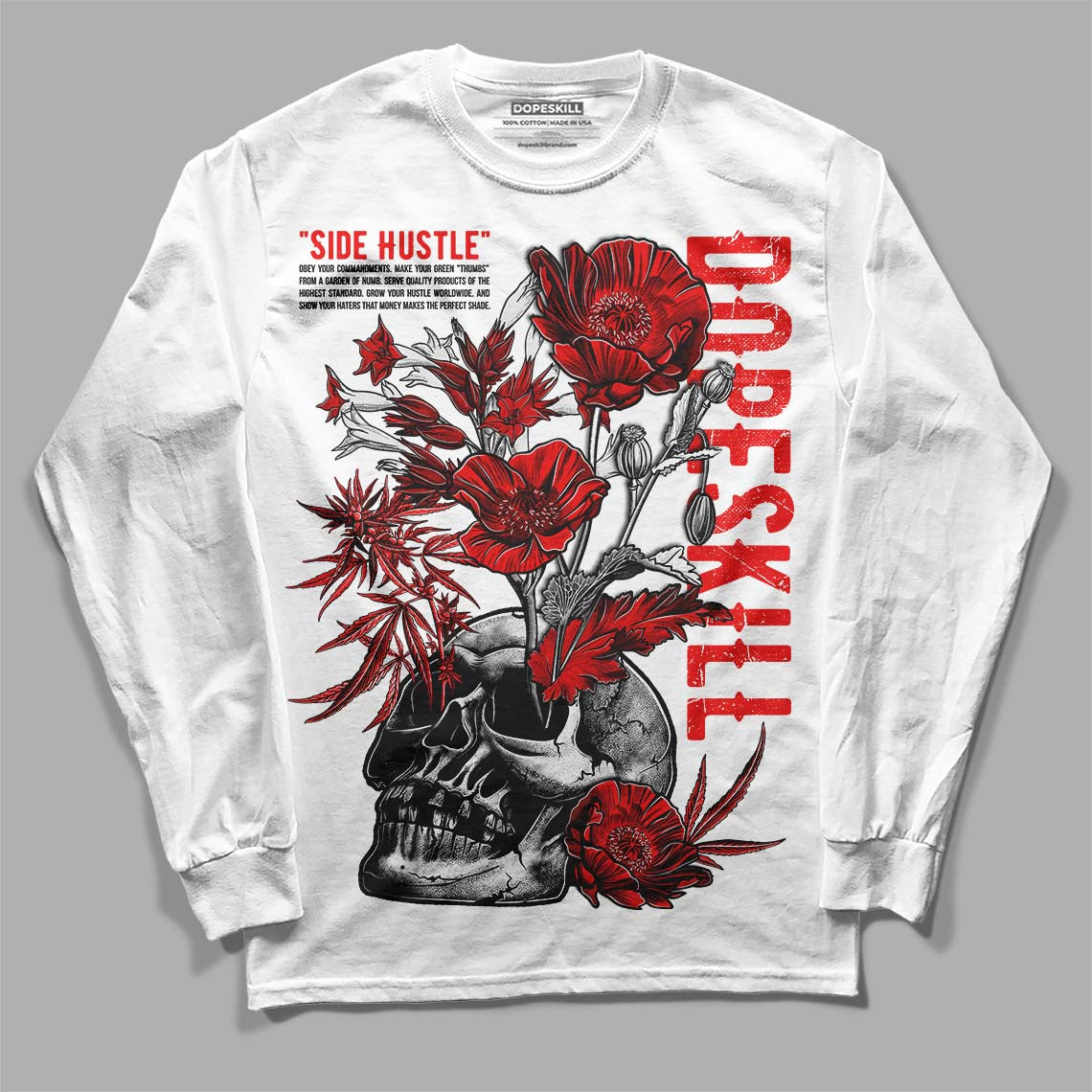 Cherry 12s superstreetwear Long Sleeve T-Shirt Side Hustle Graphic