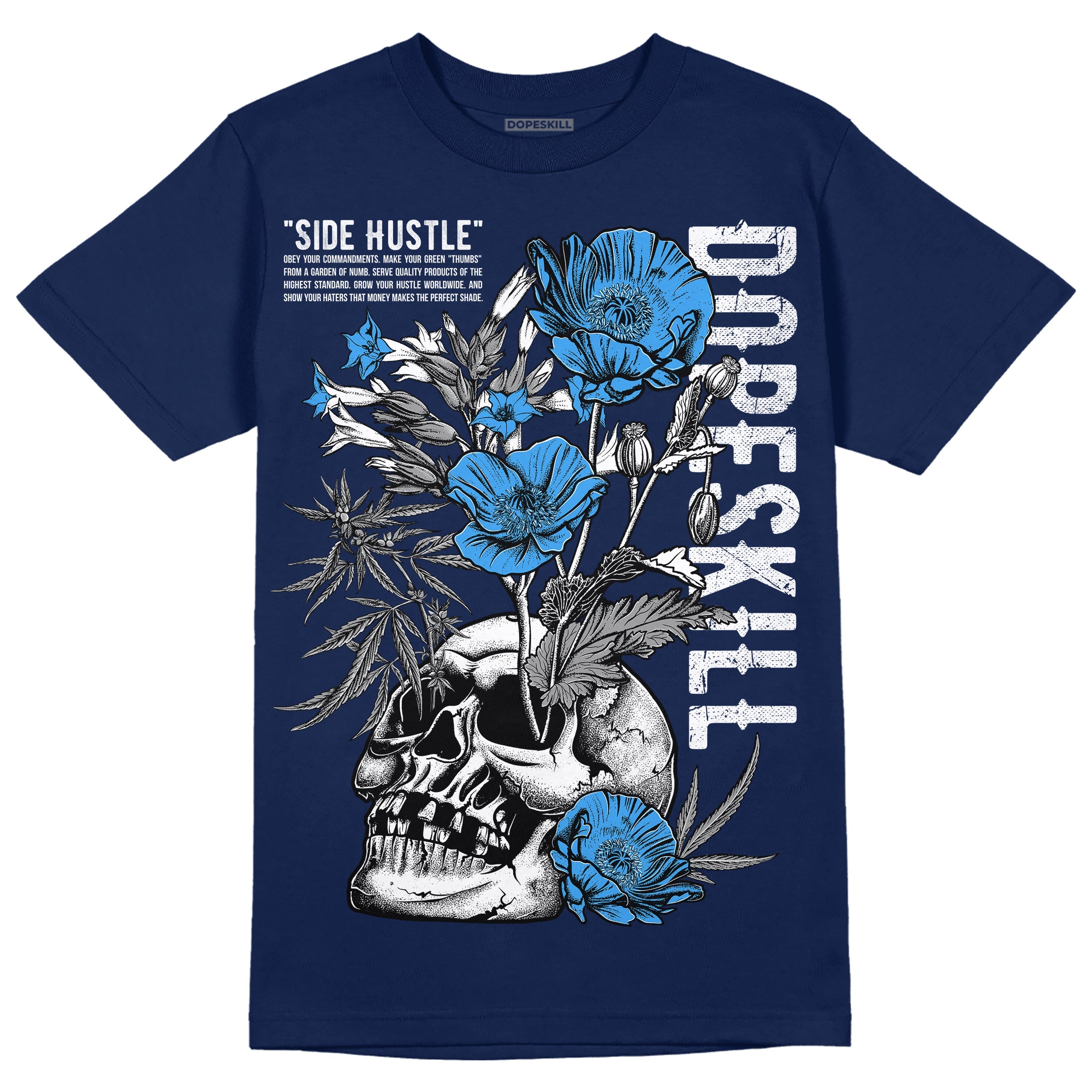 Midnight Navy 3s superstreetwear Navy T-shirt Side Hustle Graphic