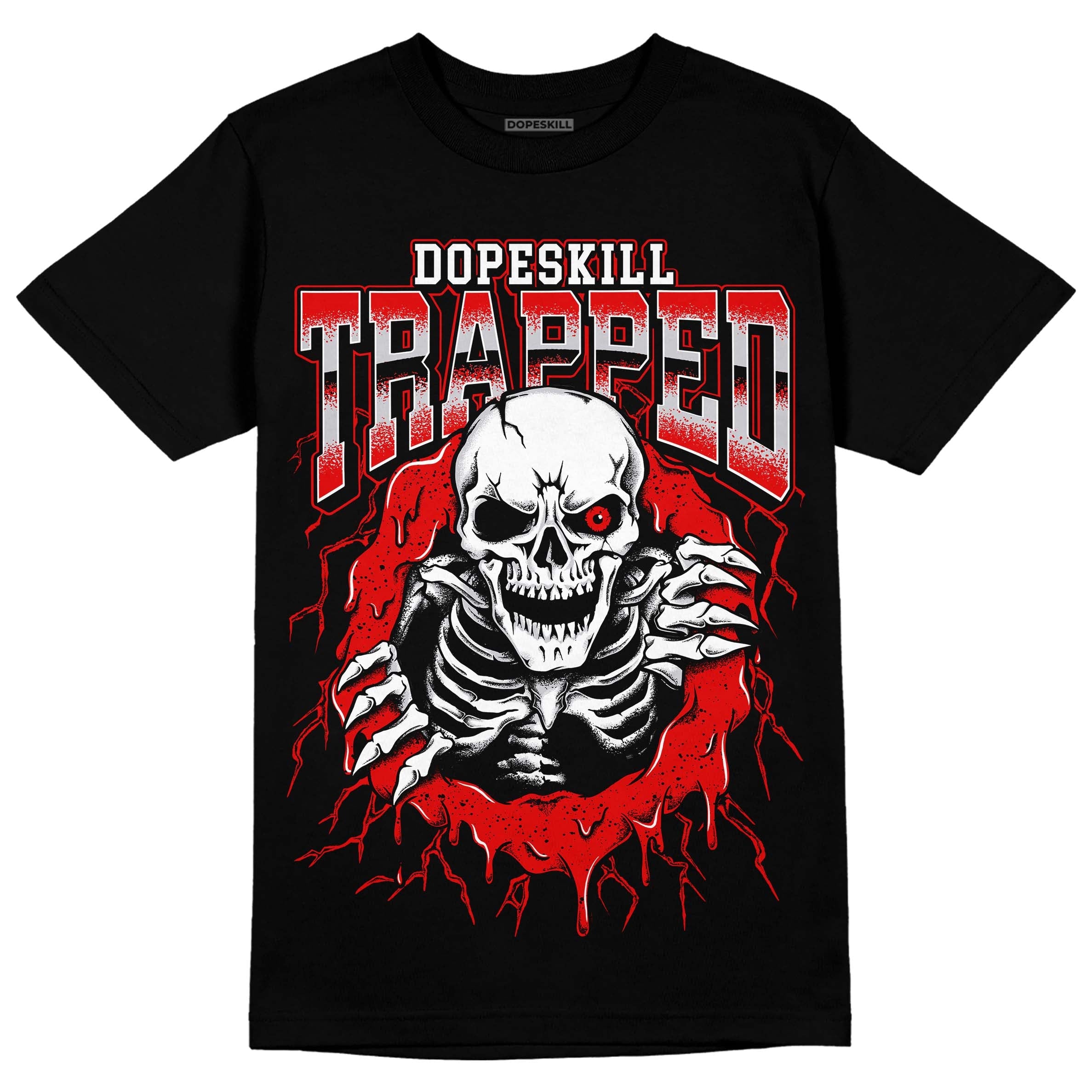 Red Cement 4S superstreetwear T-Shirt Trapped Halloween Graphic