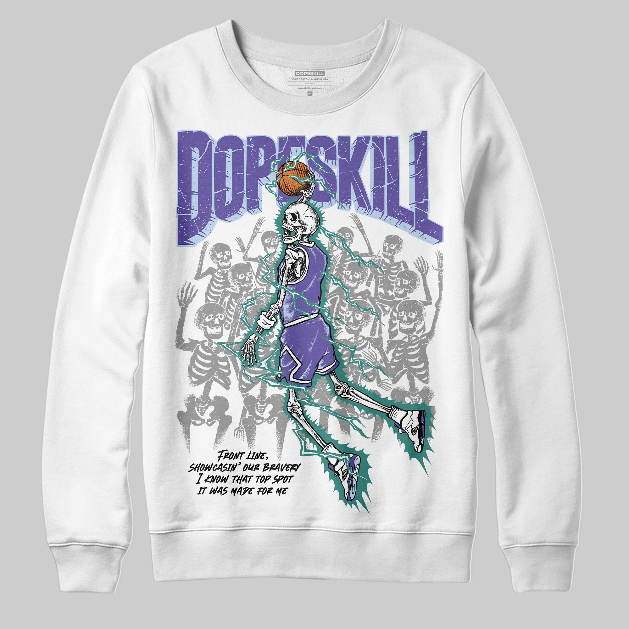Grape 5s superstreetwear Sweatshirt Thunder Dunk Graphic