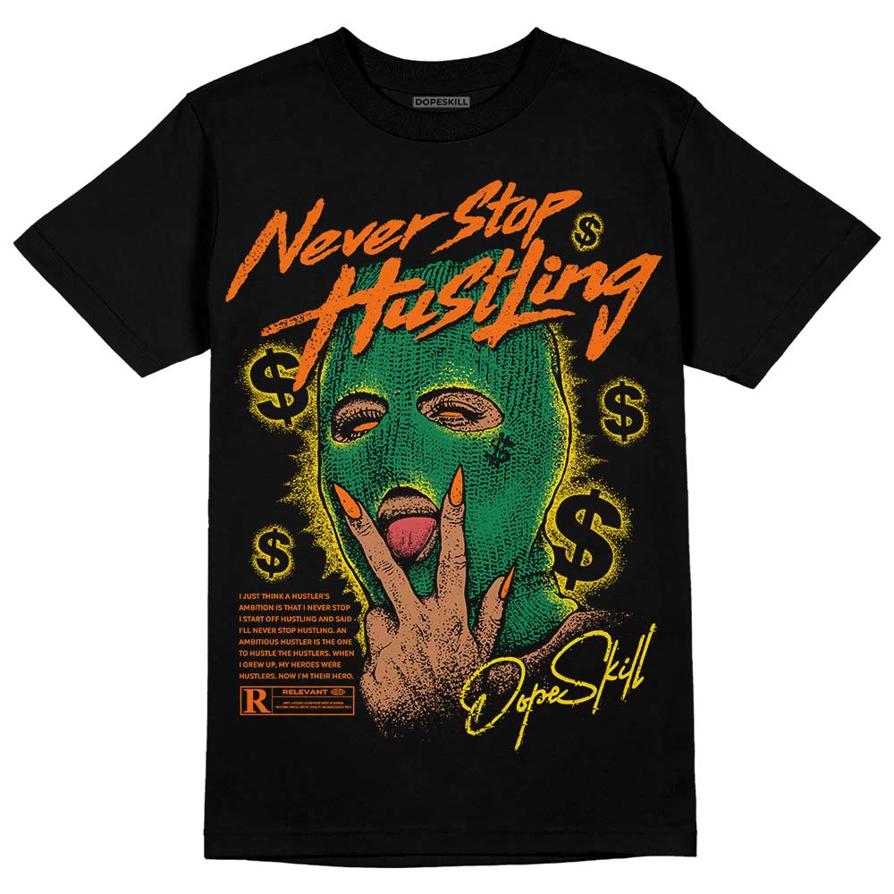 Green Collection DopeSkill T-Shirt Never Stop Hustling Graphic