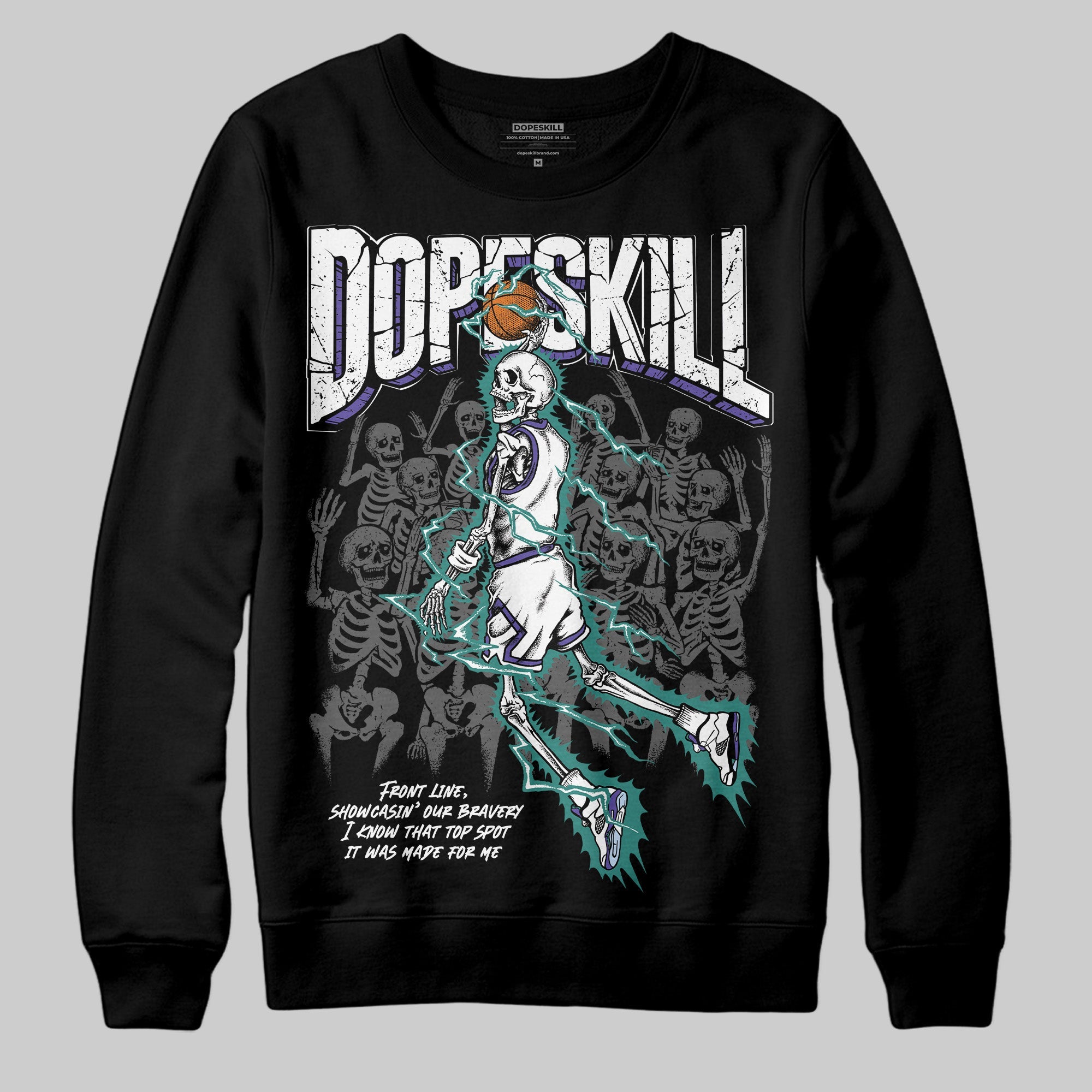 Grape 5s superstreetwear Sweatshirt Thunder Dunk Graphic