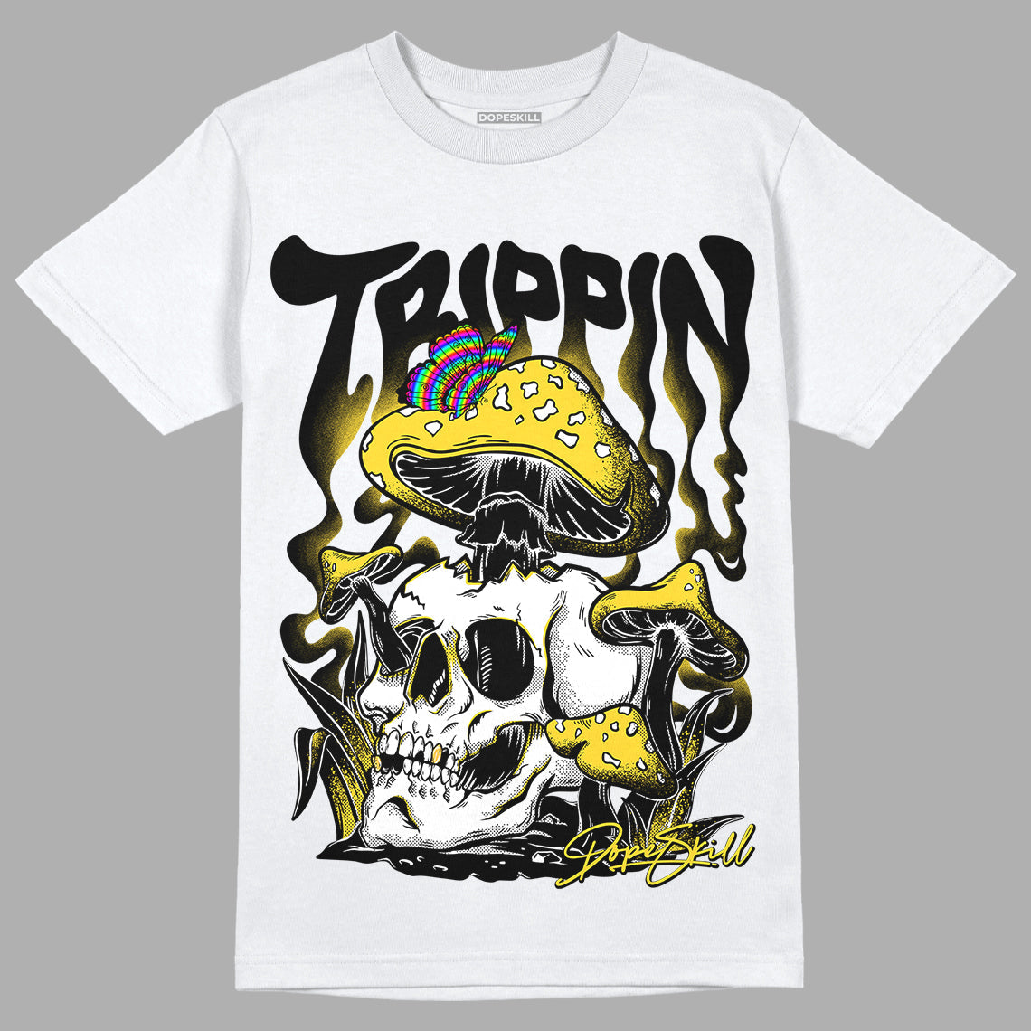 Black Tour Yellow AJ 4 Thunder superstreetwear T-Shirt Trippin Graphic