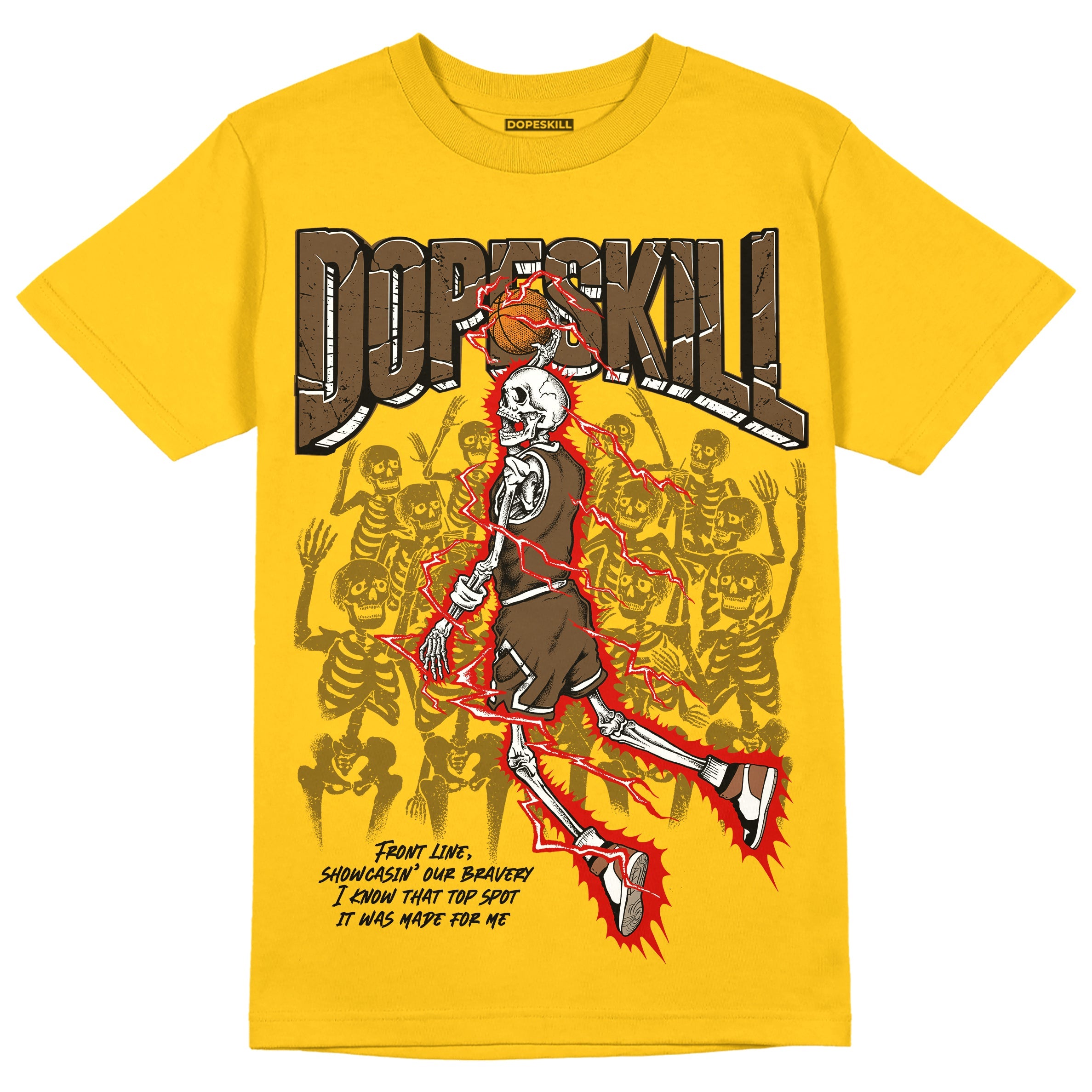 Yellow Collection superstreetwear Gold T-shirt Thunder Dunk Graphic