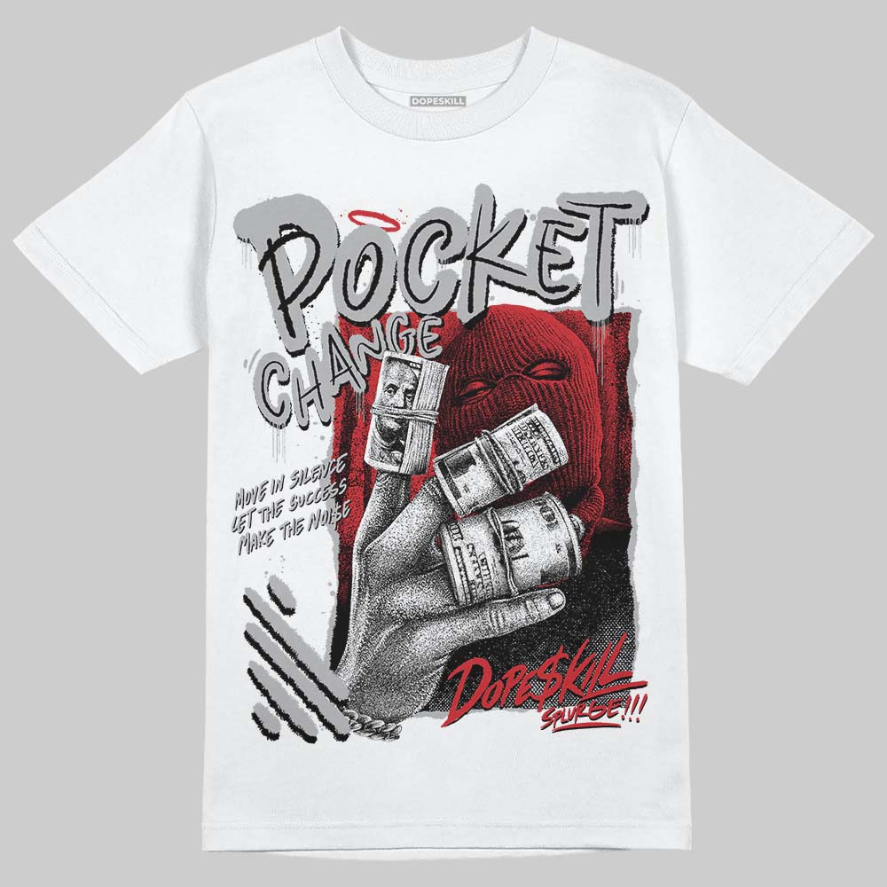 White Cement 4s superstreetwear T-Shirt Pocket Change Graphic