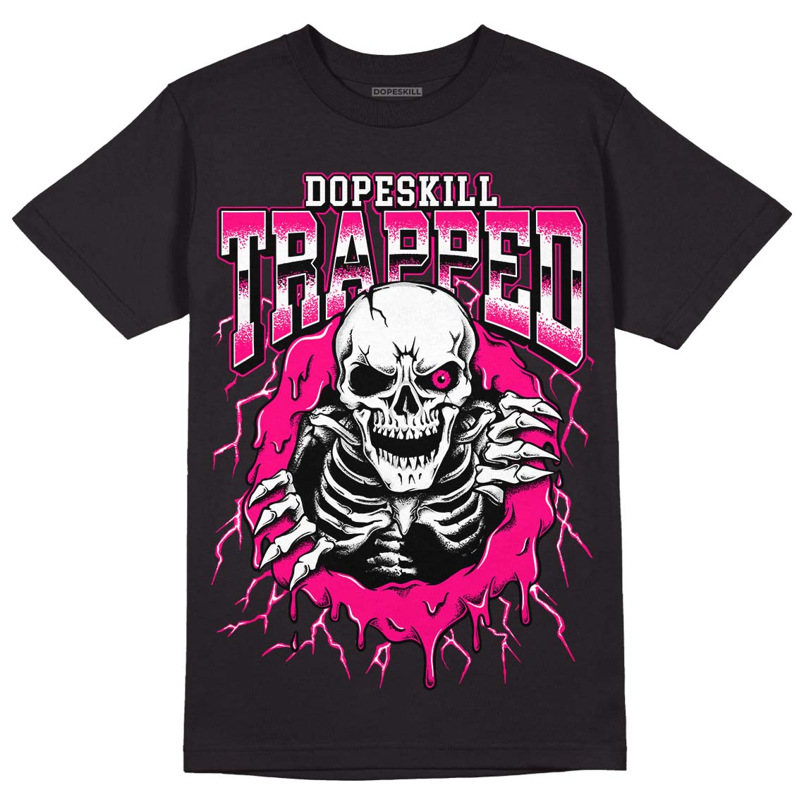 Fierce Pink 1s superstreetwear T-Shirt Trapped Halloween Graphic