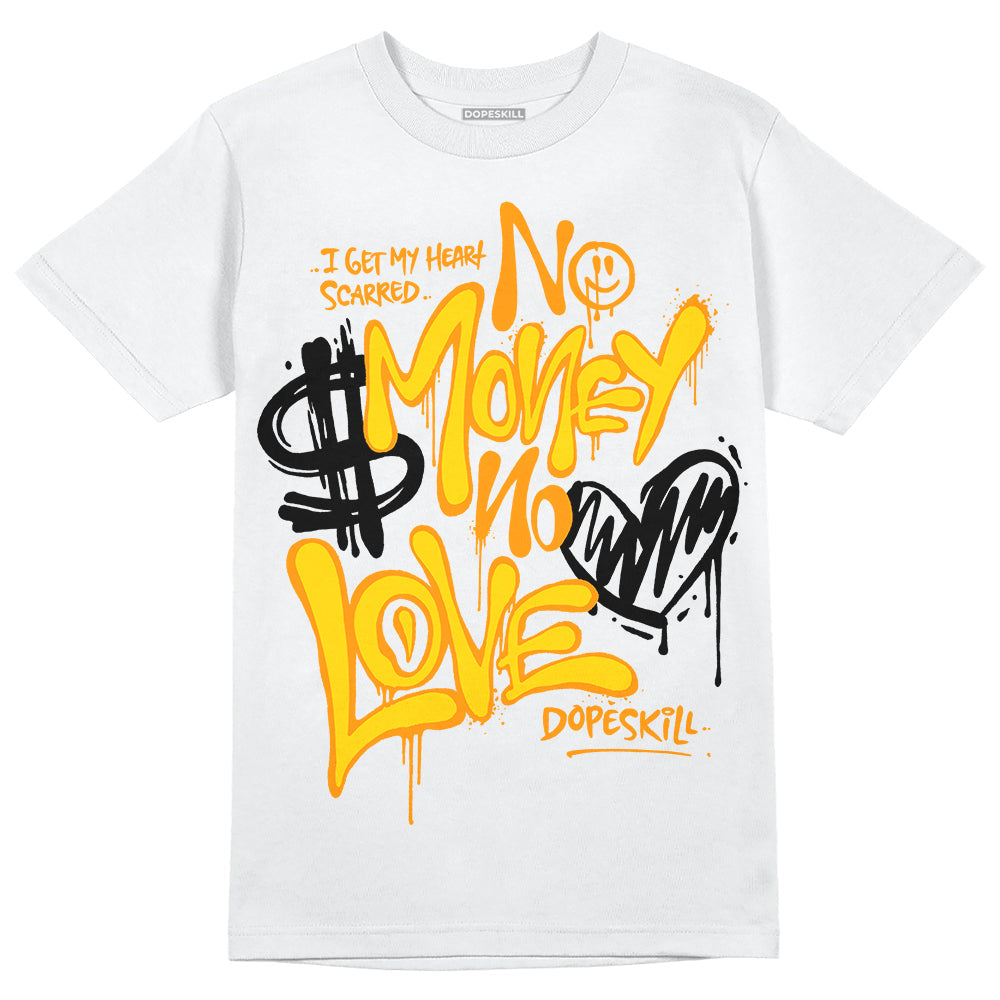 Yellow Ochre 6s superstreetwear T-Shirt No Money No Love Typo Graphic