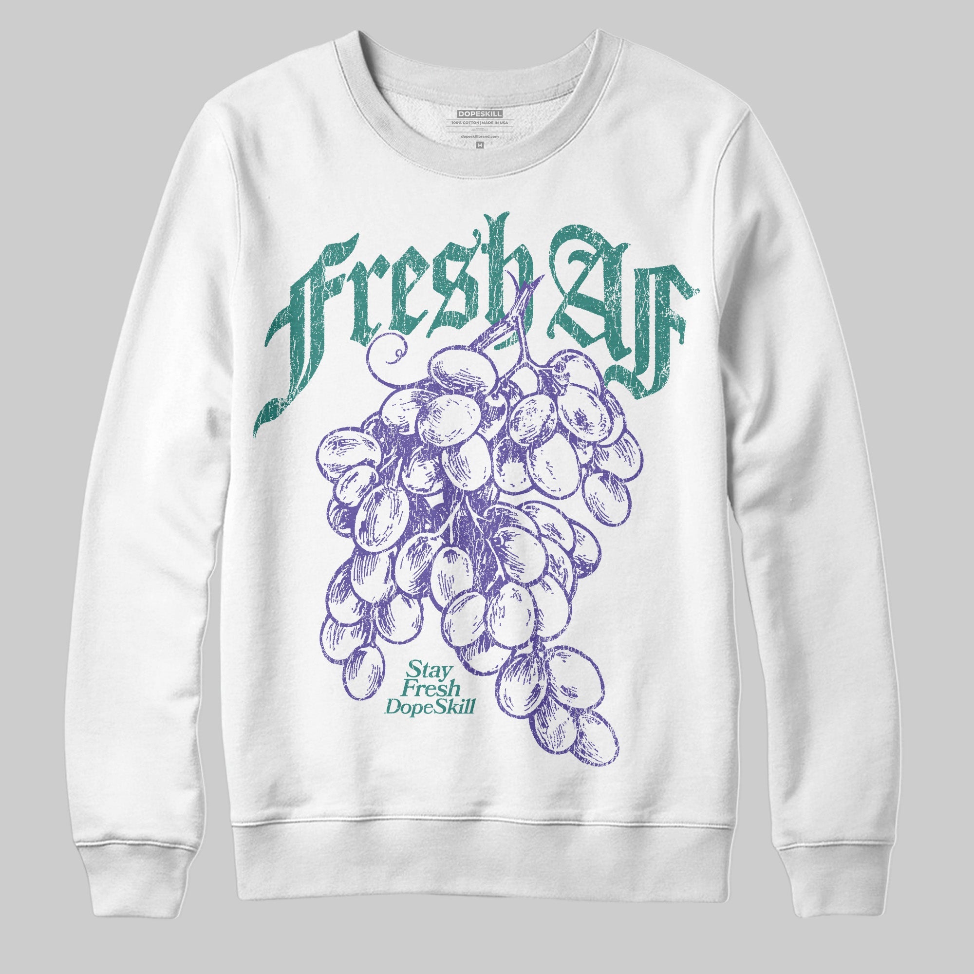 Grape 5s superstreetwear Sweatshirt Fresh AF Graphic