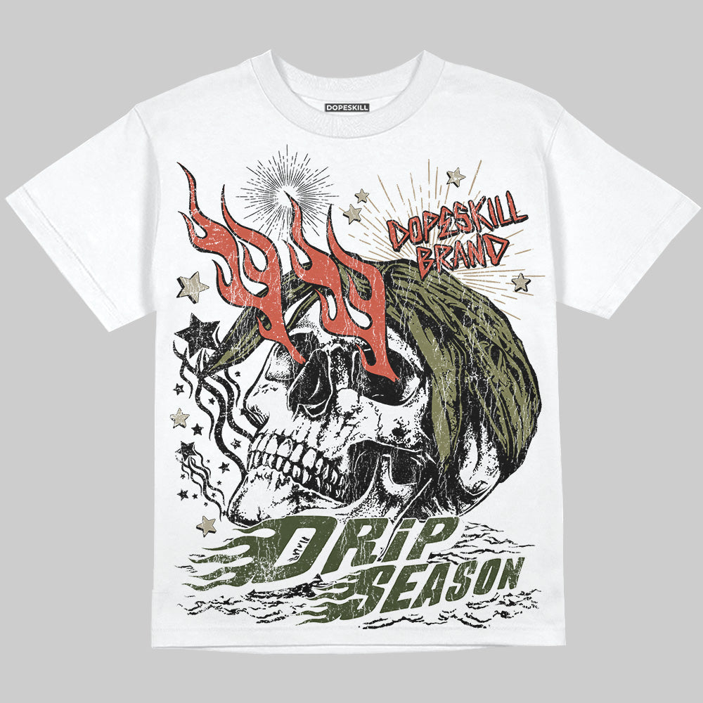 Olive Collection superstreetwear Oversize Print T-Shirt Drip Season Graphic