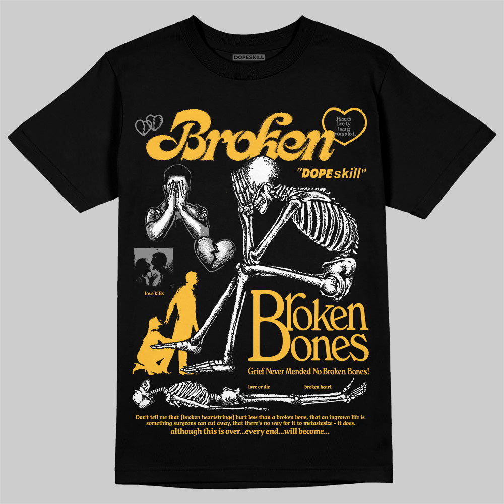 9060 Varsity Gold superstreetwear T-Shirt Broken Bones Graphic