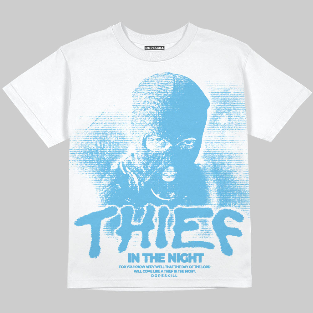 Legend Blue 11s superstreetwear Oversize Print T-Shirt Thief In The Night Graphic