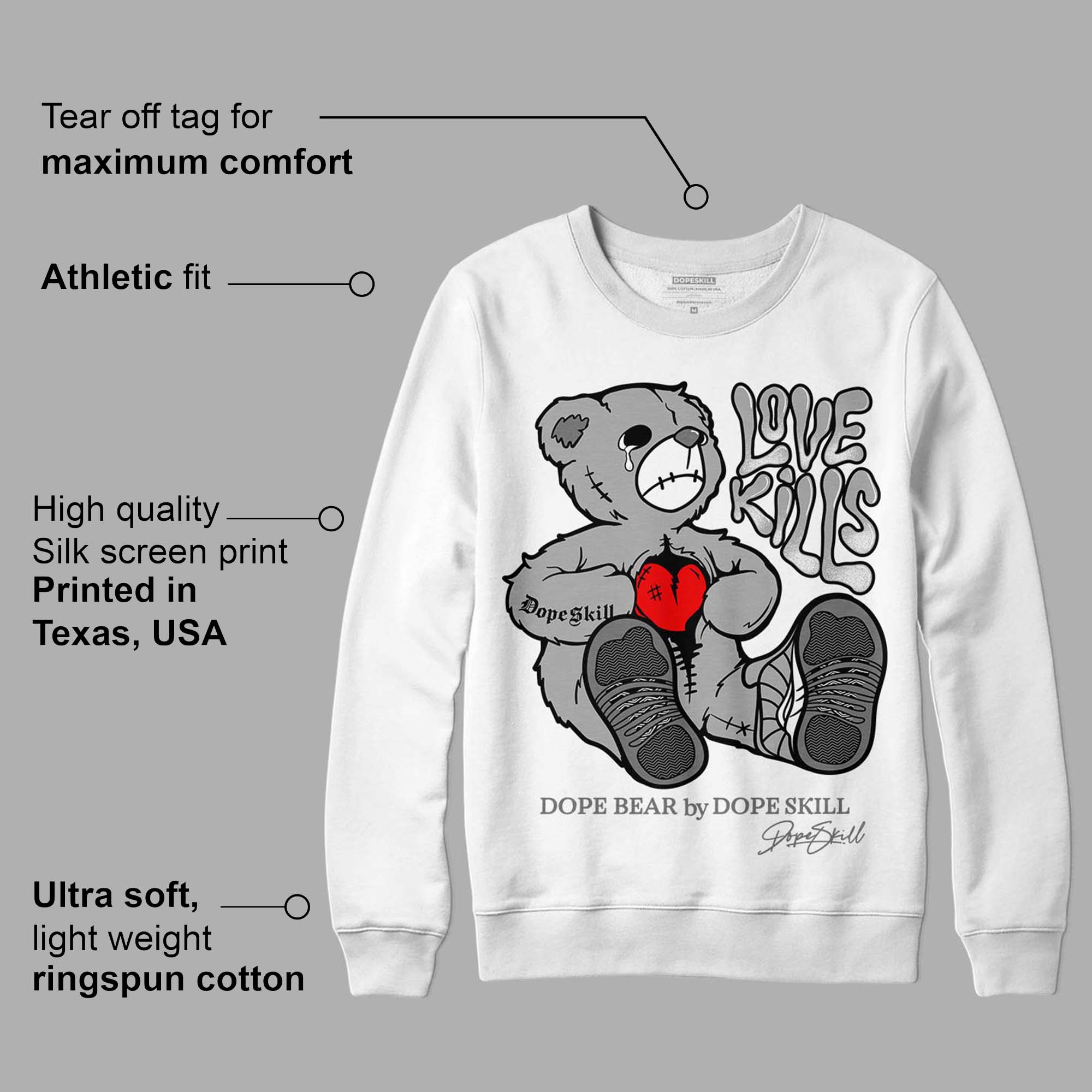 Stealth 12s superstreetwear Sweatshirt Love Kills Graphic