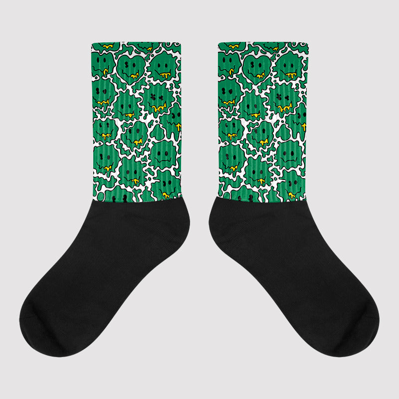 Lucky Green 5s superstreetwear Sublimated Socks Slime Graphic
