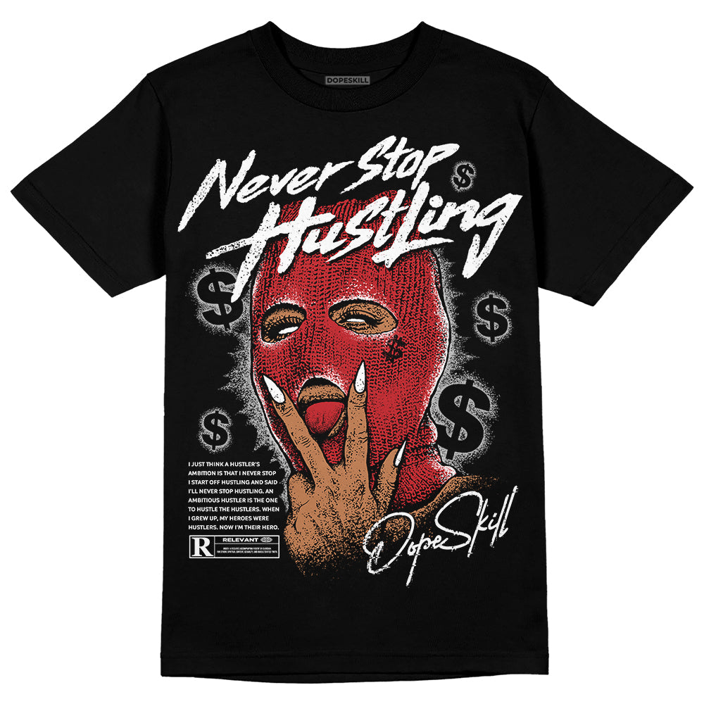 Red Taxi 12s superstreetwear T-Shirt Never Stop Hustling Graphic