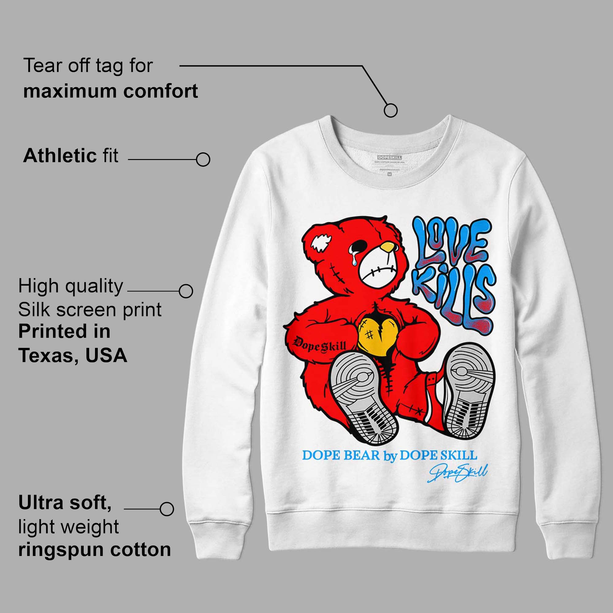 Fruity Pebbles Dunks superstreetwear Sweatshirt Love Kills Graphic